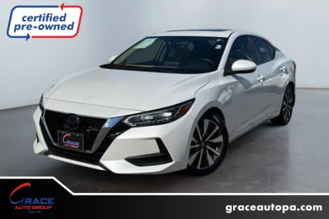 White 2020 Nissan Sentra SV Xtronic CVT for sale in Morrisville, PA