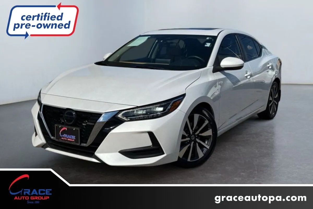 White 2020 Nissan Sentra SV Xtronic CVT for sale in Morrisville, PA