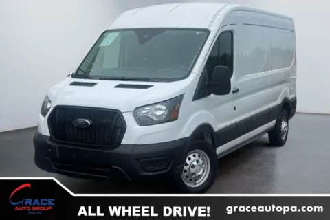White 2025 Ford Transit 250 Medium Roof AWD for sale in Morrisville, PA
