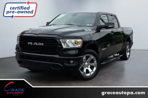 Black 2020 Ram 1500 Big Horn Crew Cab 4x4 5'7" Box for sale in Morrisville, PA