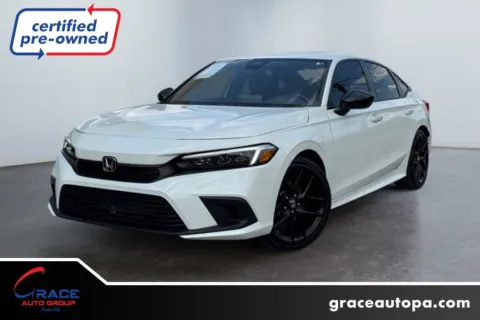 White 2024 Honda Civic Sedan Sport for sale in Morrisville, PA
