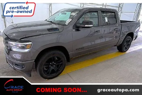 Gray 2021 Ram 1500 Big Horn Crew Cab 4x4 5'7" Box for sale in Morrisville, PA