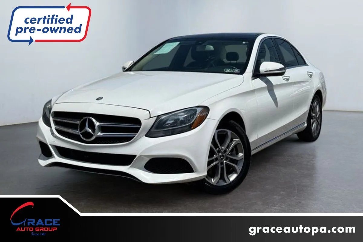 White 2017 Mercedes-Benz C 300 4MATIC for sale in Morrisville, PA