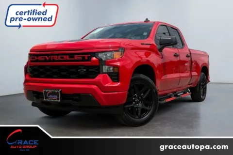 Red 2024 Chevrolet Silverado 1500 4WD Double Cab Standard Bed Custom for sale in Morrisville, PA