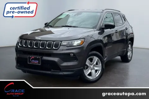 Gray 2022 Jeep Compass Latitude 4x4 for sale in Morrisville, PA