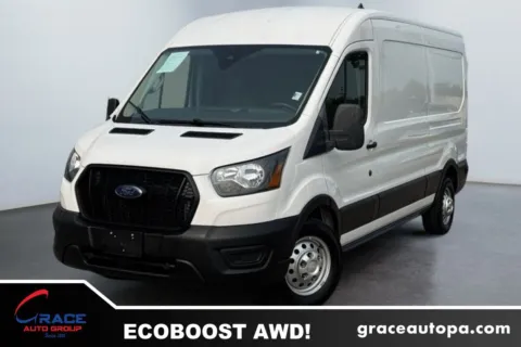 White 2024 Ford Transit 250 Medium Roof AWD for sale in Morrisville, PA