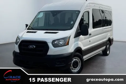 White 2024 Ford Transit 350 XL Medium Roof 15 Passenger for sale in Morrisville, PA