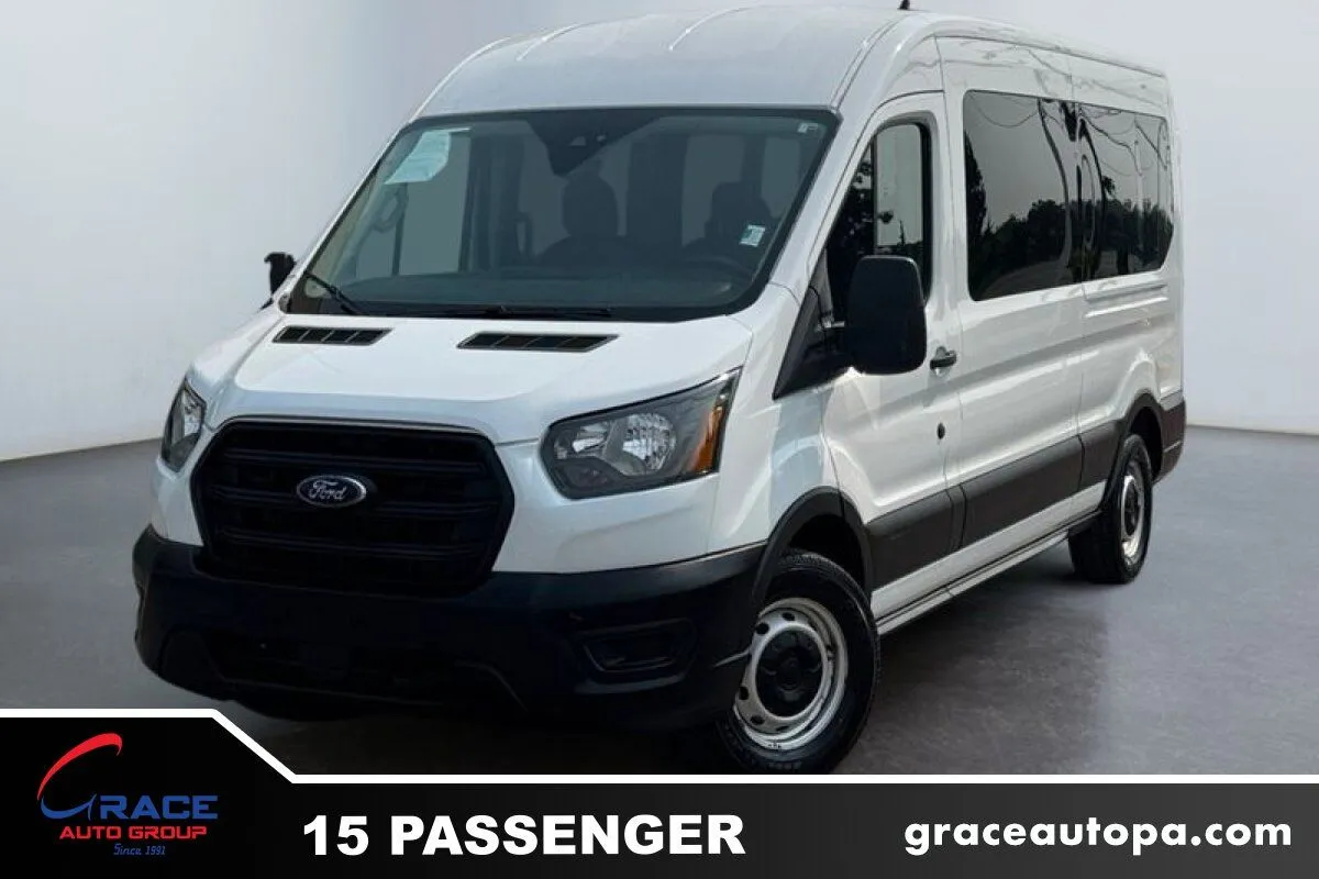 White 2024 Ford Transit 350 XL Medium Roof 15 Passenger for sale in Morrisville, PA