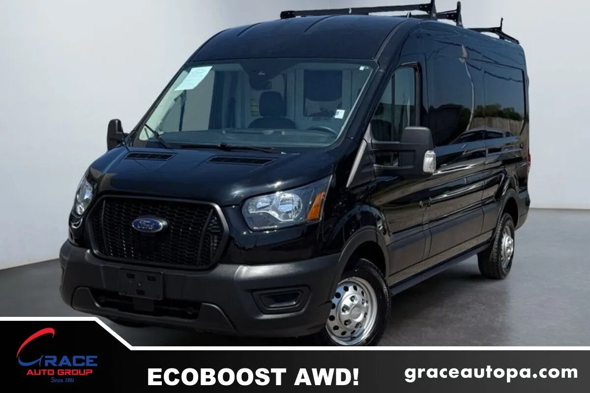 Black 2024 Ford Transit 250 Medium Roof for sale in Morrisville, PA