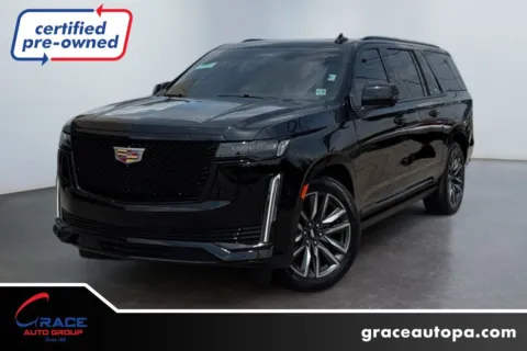 Black 2023 Cadillac Escalade ESV 4WD Sport for sale in Morrisville, PA