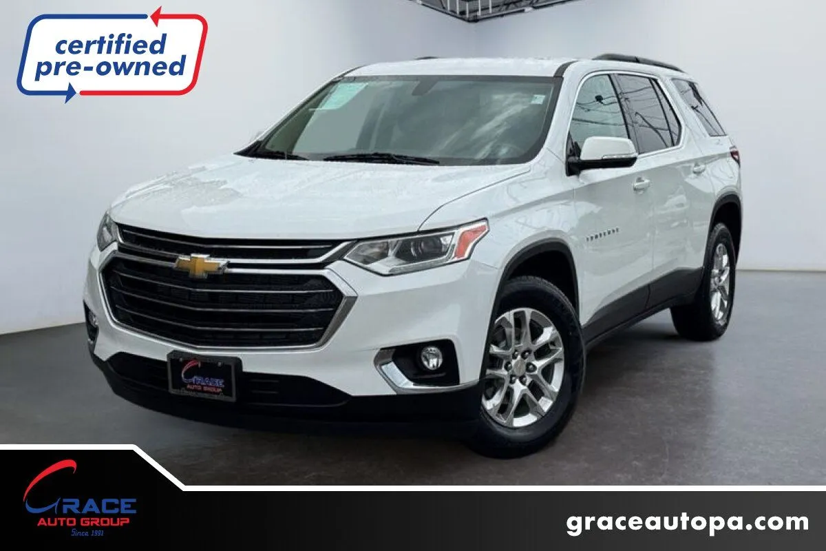White 2020 Chevrolet Traverse AWD LT Leather for sale in Morrisville, PA