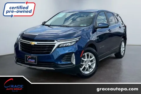 Blue 2022 Chevrolet Equinox FWD LT for sale in Morrisville, PA