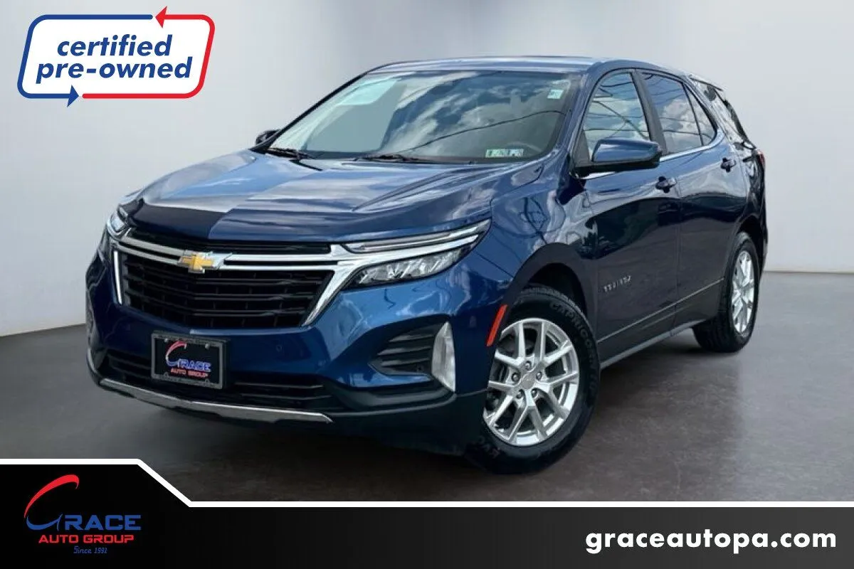 Blue 2022 Chevrolet Equinox FWD LT for sale in Morrisville, PA