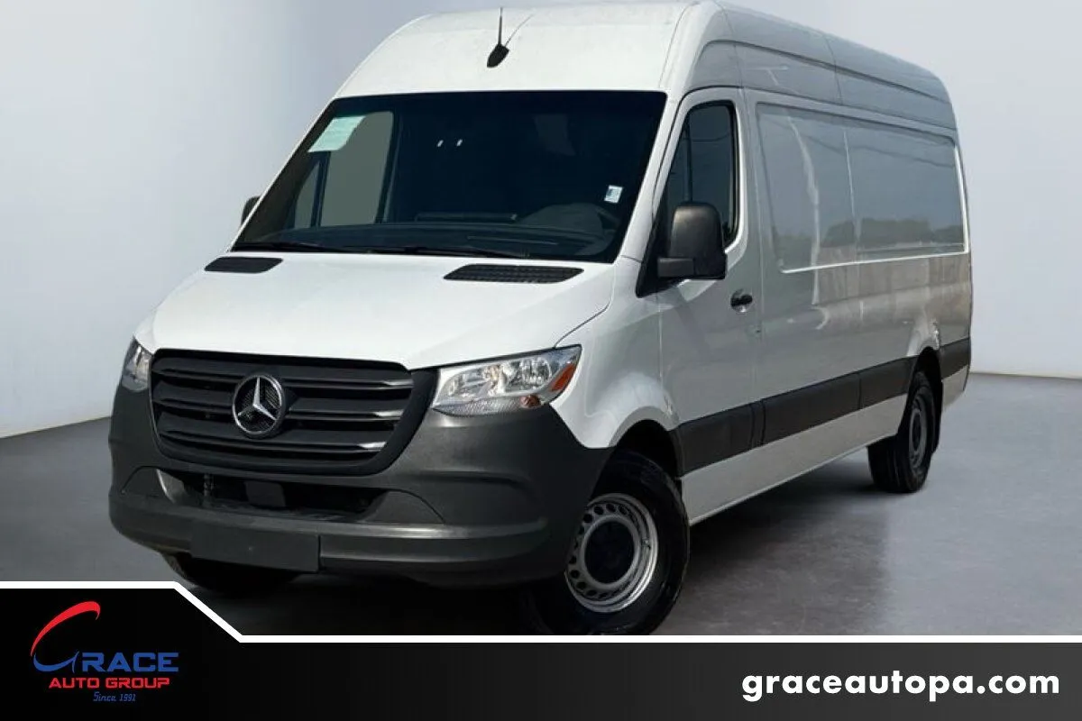 White 2023 Mercedes-Benz Sprinter 2500 High Roof 4-Cyl Diesel HO for sale in Morrisville, PA