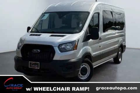 Silver 2023 Ford Transit 350 XL 8 Passenger Wheelchair Assessable for sale in Morrisville, PA