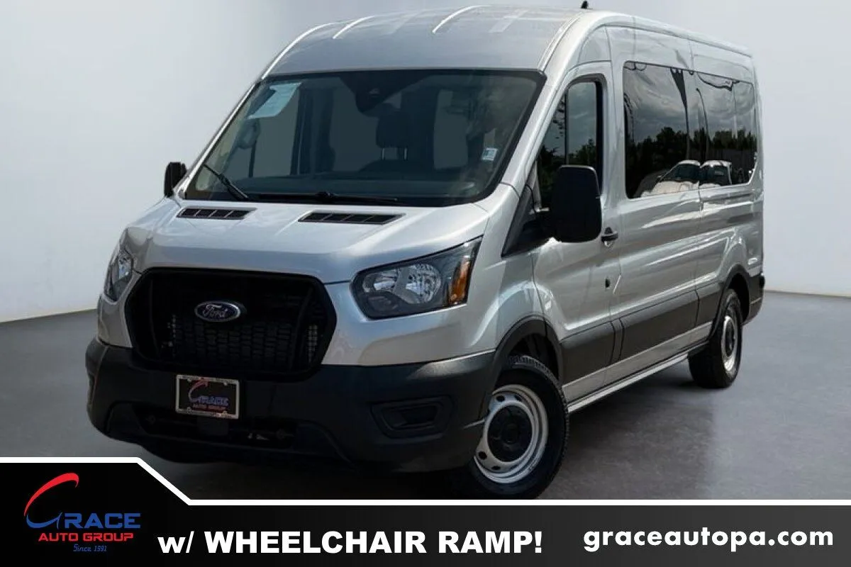 Silver 2023 Ford Transit 350 XL 8 Passenger Wheelchair Assessable for sale in Morrisville, PA