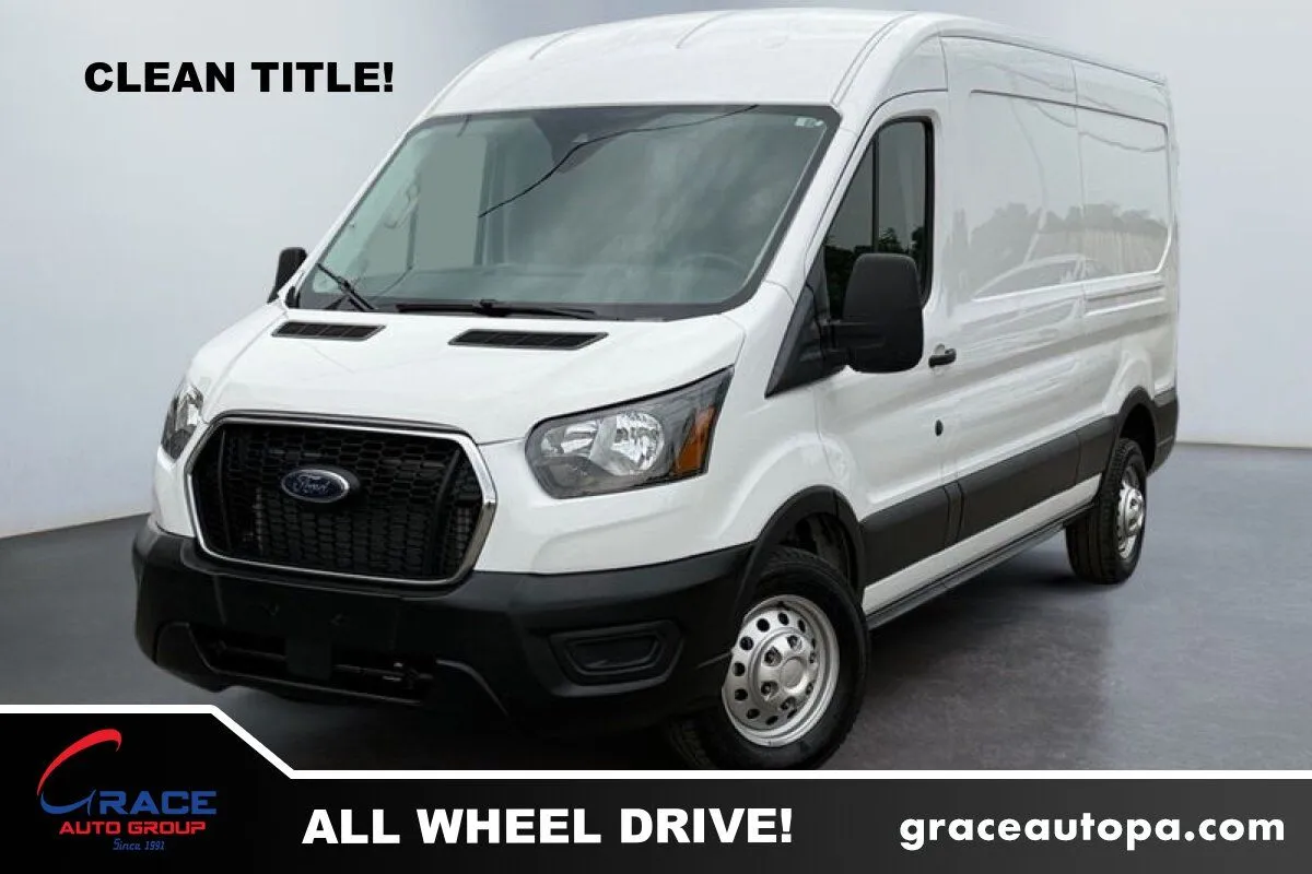 White 2025 Ford Transit 250 Medium Roof AWD for sale in Morrisville, PA