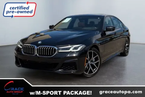 Black 2021 BMW 530i xDrive for sale in Morrisville, PA