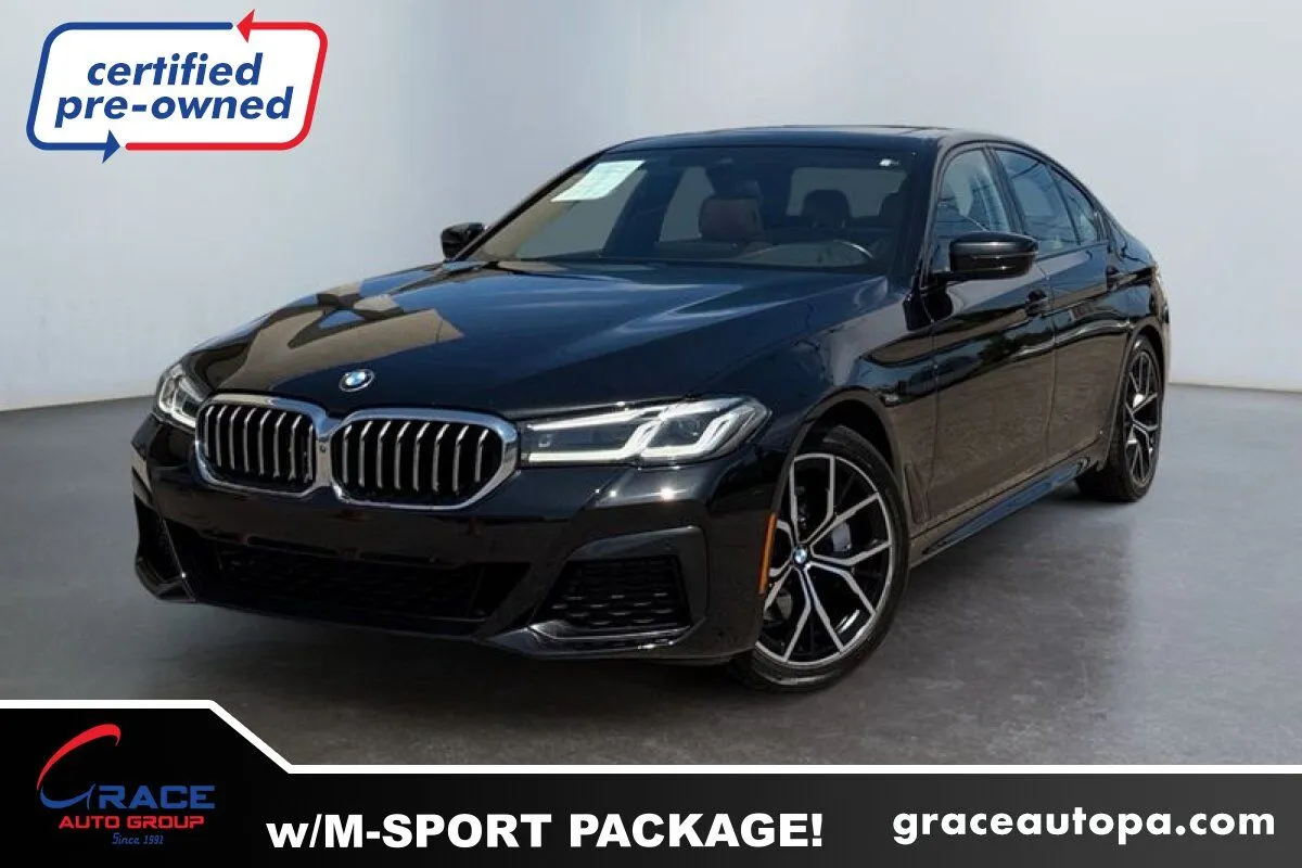 Black 2021 BMW 530i xDrive for sale in Morrisville, PA