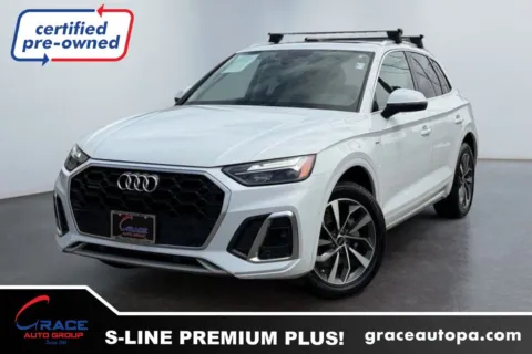 White 2022 Audi Q5 Premium Plus 45 TFSI S line quattro S tronic for sale in Morrisville, PA