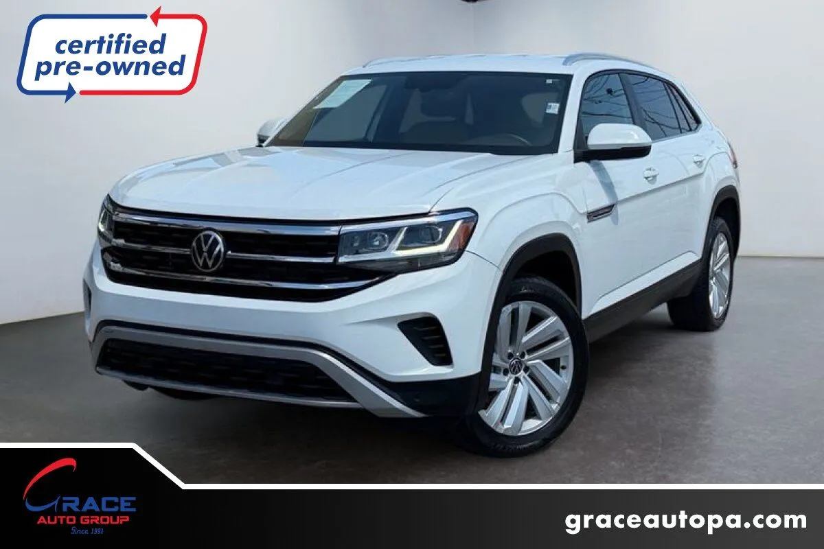 White 2023 Volkswagen Atlas Cross Sport 3.6L V6 SE w/Technology for sale in Morrisville, PA
