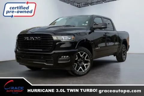 Black 2026 Ram 1500 Laramie Crew Cab 4x4 5'7" Box for sale in Morrisville, PA