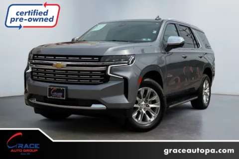 Gray 2021 Chevrolet Tahoe 4WD Premier for sale in Morrisville, PA