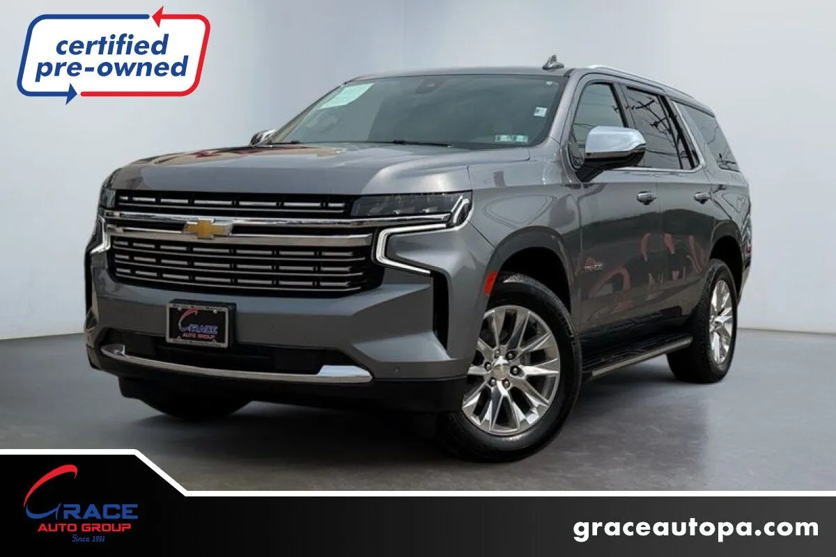 Gray 2021 Chevrolet Tahoe 4WD Premier for sale in Morrisville, PA