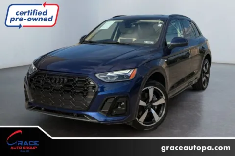 Blue 2023 Audi Q5 Premium Plus 45 TFSI S line quattro for sale in Morrisville, PA