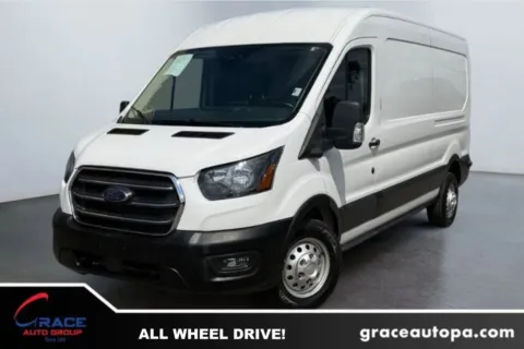 White 2023 Ford Transit 250 Medium Roof AWD for sale in Morrisville, PA