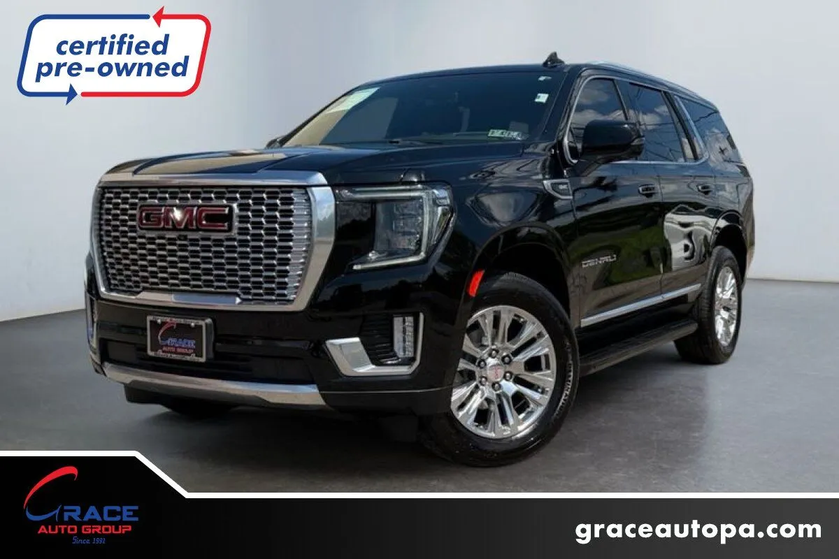 Black 2022 GMC Yukon 4WD Denali for sale in Morrisville, PA