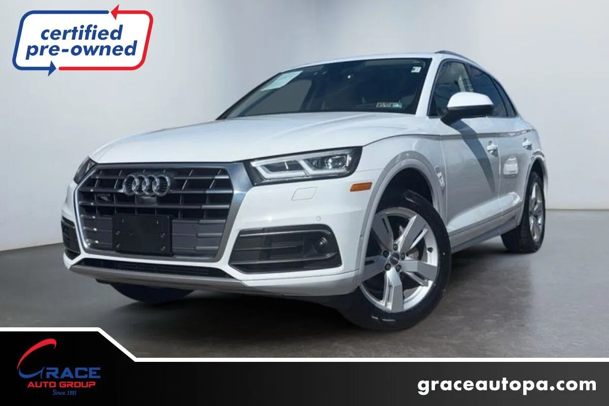 White 2019 Audi Q5 45 Premium for sale in Morrisville, PA