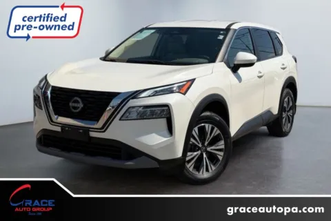 White 2023 Nissan Rogue SV Intelligent AWD for sale in Morrisville, PA
