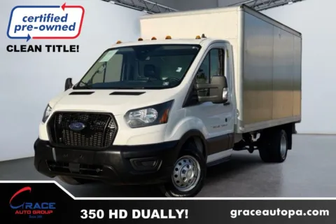 White 2021 Ford Transit 350 HD Cutaway Box Truck for sale in Morrisville, PA