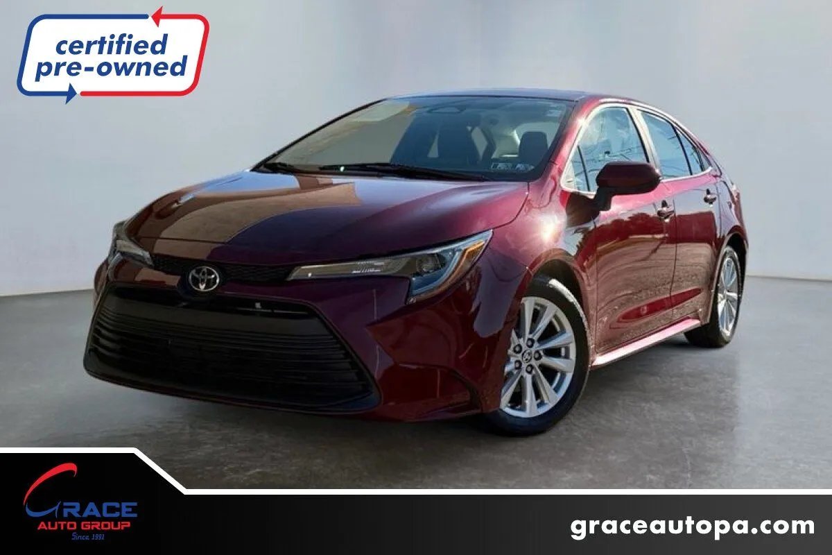 Red 2024 Toyota Corolla LE for sale in Morrisville, PA