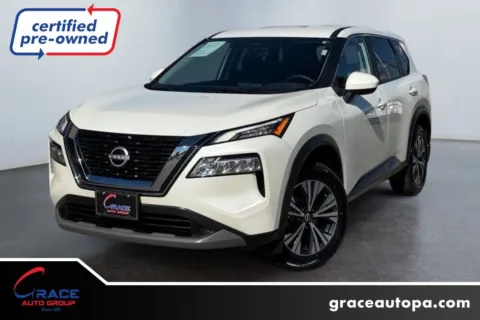 White 2023 Nissan Rogue SV Intelligent AWD for sale in Morrisville, PA