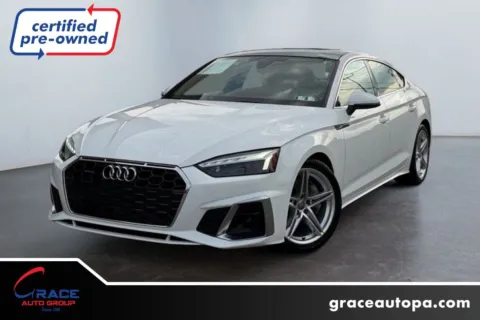 White 2021 Audi A5 Sportback Premium Plus 45 TFSI quattro S tronic for sale in Morrisville, PA