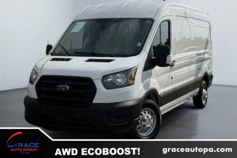 White 2024 Ford Transit 350 Medium Roof AWD for sale in Morrisville, PA