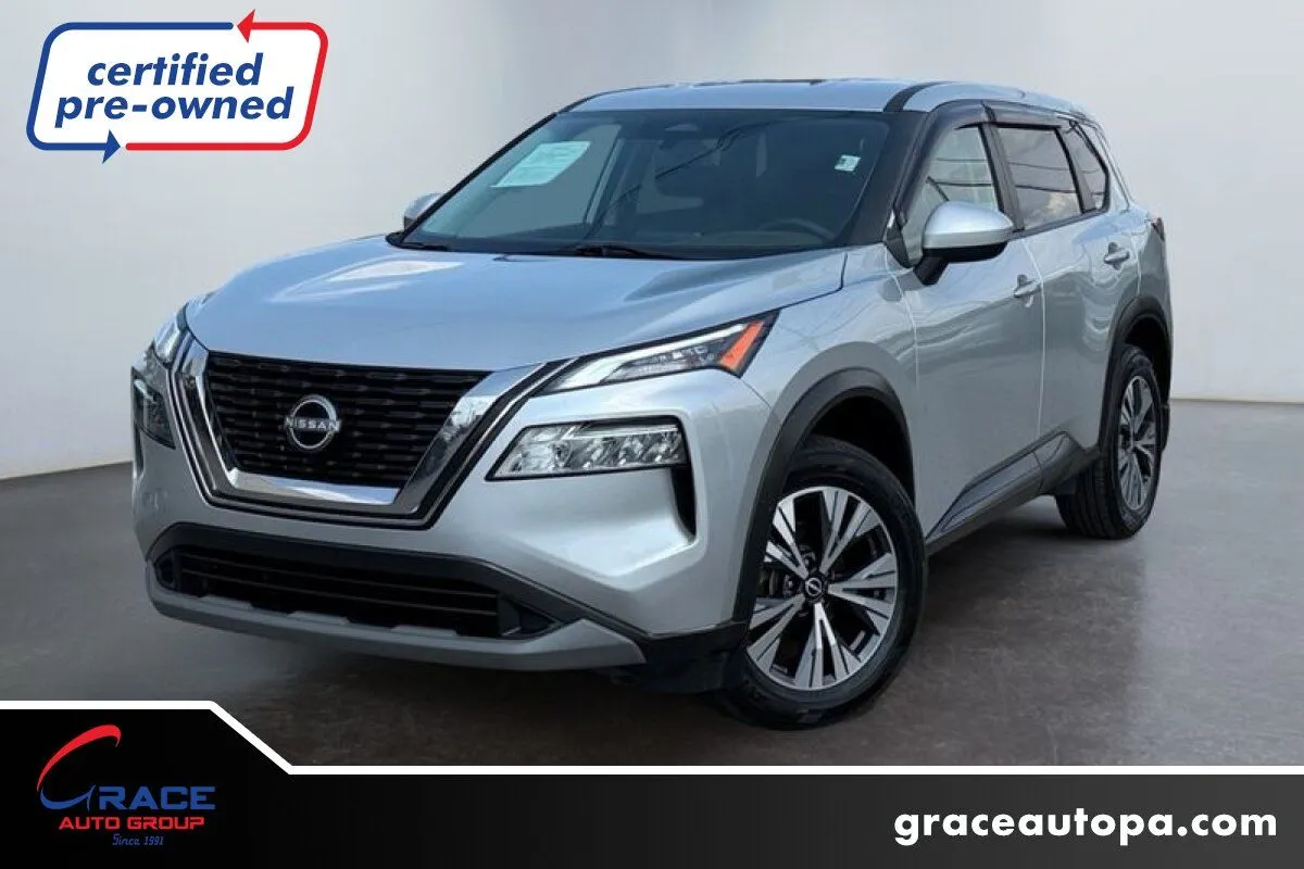 Silver 2023 Nissan Rogue SV Intelligent AWD for sale in Morrisville, PA