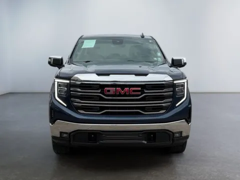 Photos of 2022 GMC Sierra 1500 4WD Crew Cab Standard Box SLT for sale in Morrisville, PA at Grace Auto Group