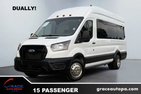 White 2023 Ford Transit 350 XL High Roof 15 Passenger for sale in Morrisville, PA
