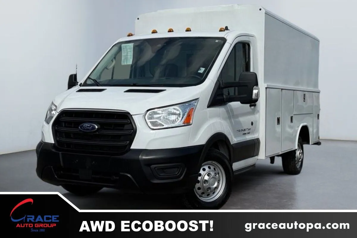 White 2023 Ford Transit 350 Cutaway AWD for sale in Morrisville, PA