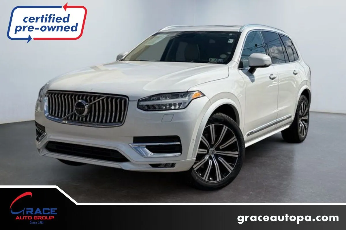 White 2021 Volvo XC90 T6 Inscription 6 Passenger for sale in Morrisville, PA