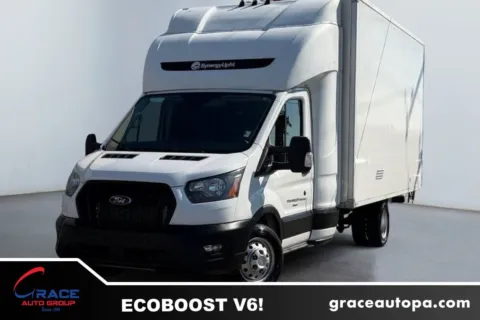 White 2024 Ford Transit 350 HD Cutaway Box Truck for sale in Morrisville, PA