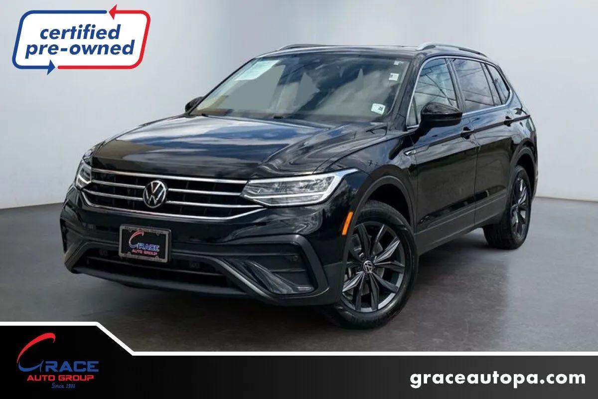 Black 2023 Volkswagen Tiguan 2.0T SE for sale in Morrisville, PA