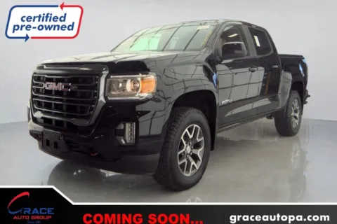 Black 2021 GMC Canyon 4WD Crew Cab Short Box AT4 - Leather for sale in Morrisville, PA