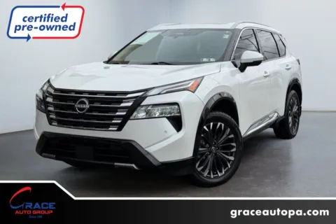 White 2024 Nissan Rogue Platinum FWD for sale in Morrisville, PA