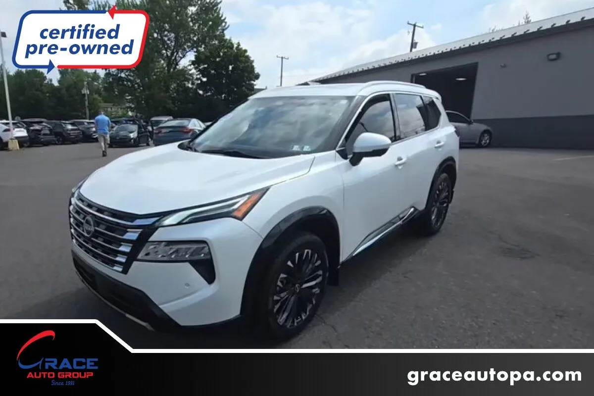 White 2024 Nissan Rogue Platinum FWD for sale in Morrisville, PA