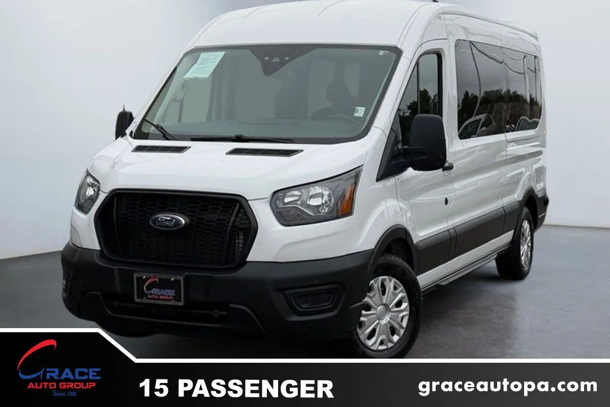 White 2023 Ford Transit 350 XL 15 Passenger for sale in Morrisville, PA