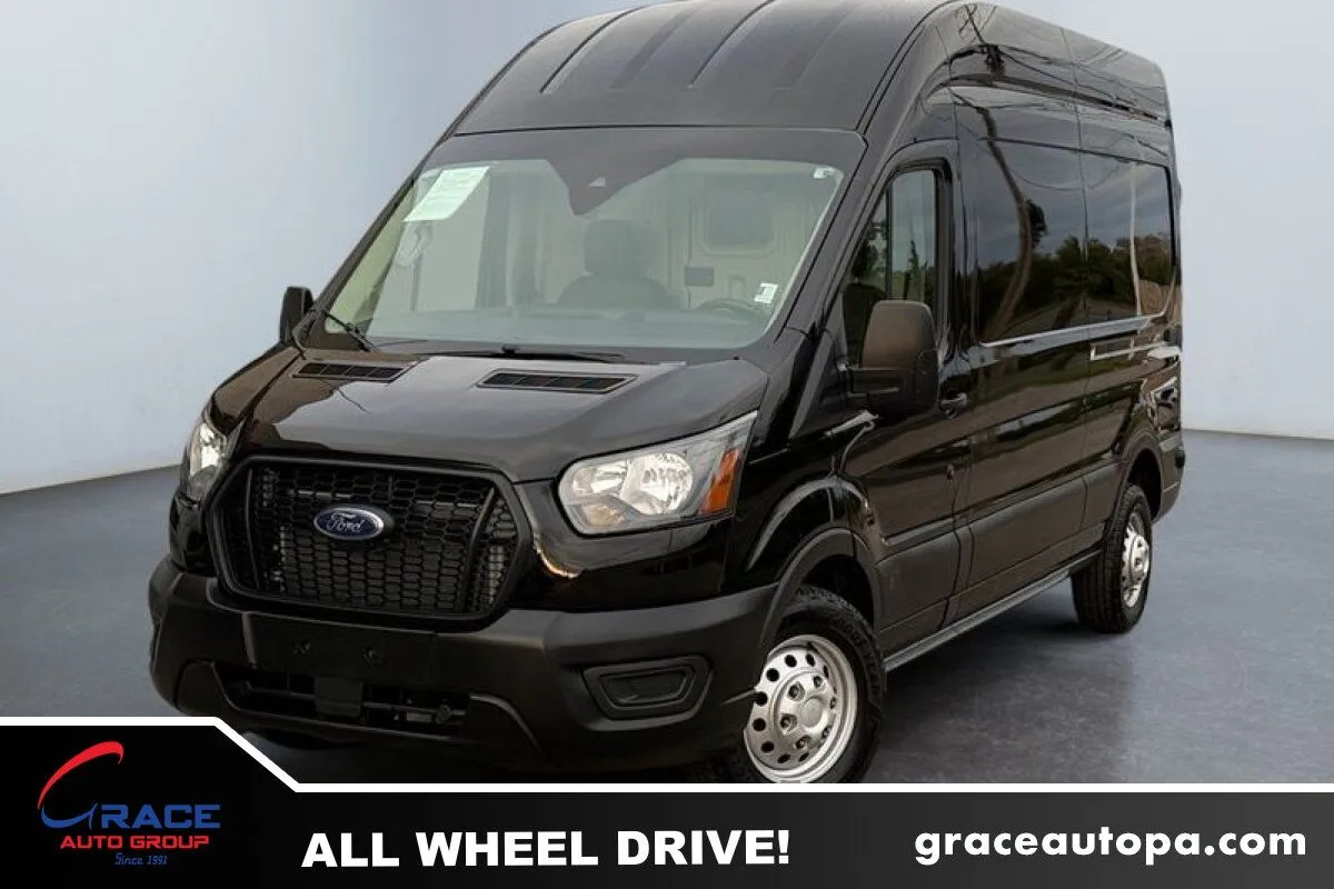 Black 2024 Ford Transit 250 High Roof AWD for sale in Morrisville, PA